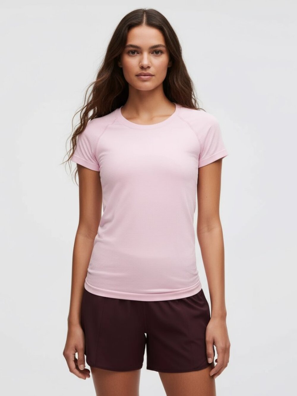 NWT LULULEMON Swiftly Short Sleeve Hip Dilute Wash Rose Mellow Pink Sz 2 4 6 $68